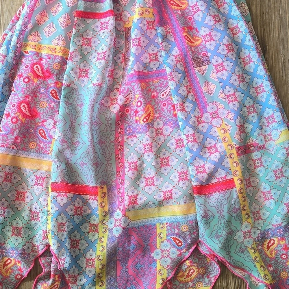 Blueberi Boulevard Hankerchief-hem Dress